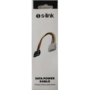 SLİNK TEKLİ SATA POWER KABLO KUTULU